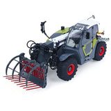 JDM-128 1/14 Scale Hydraulic Telescopic Boom Forklift PNP Gray Green Excludes Battery Charger