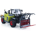 JDM-128 1/14 Scale Hydraulic Telescopic Boom Forklift PNP Gray Green Excludes Battery Charger