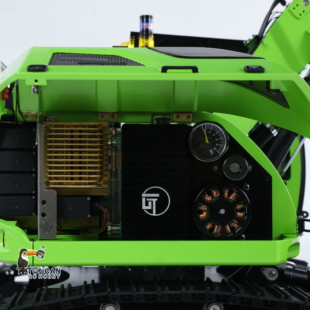 TOUCAN RC HOBBY CUTModel 1/14 RC Hydraulic Excavator LR 914 Metal Remote Control Digger Model 5ways Valve RTR Construction Car ST8 Radio Battery