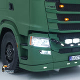 1/14 8x8 Metal Chassis Radio Control Tractor Truck 770S RC Lorry Car Model Differential Locks Lights Sounds Flysky ST8 Radio