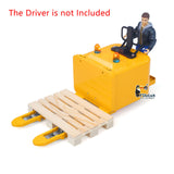 1/14 Electric Remote Control Reach Forklift Hobbywing ESC Servo Motor Ready to Run Warehouse RC Model Collection Warning Light