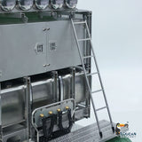 1/14 8x8 Metal Chassis Radio Control Tractor Truck 770S RC Lorry Car Model Differential Locks Lights Sounds Flysky ST8 Radio