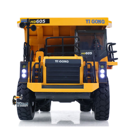 TOUCAN RC HOBBY SOLD OUT Ready To Run 1/50 Electric Remote Control Dump Mining Truck RC Construction Vehicle Tipper Model Lights Sounds Effect USB Cable