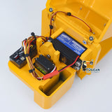 1/14 Electric Remote Control Reach Forklift Hobbywing ESC Servo Motor Ready to Run Warehouse RC Model Collection Warning Light