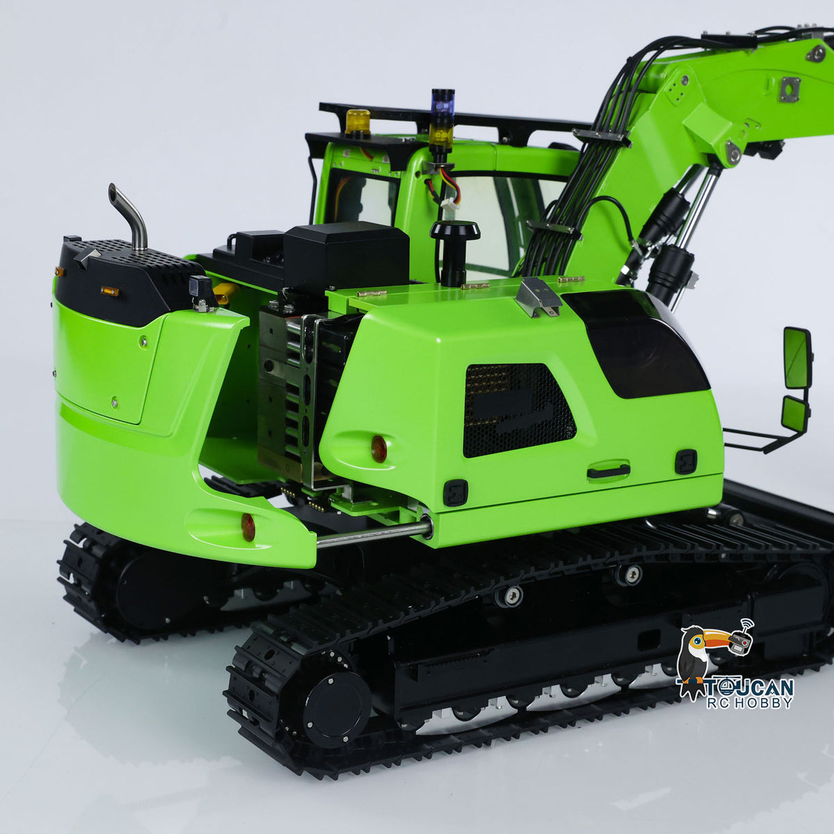 TOUCAN RC HOBBY CUTModel 1/14 RC Hydraulic Excavator LR 914 Metal Remote Control Digger Model 5ways Valve RTR Construction Car ST8 Radio Battery