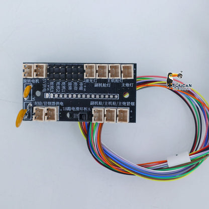 IN Stock 18 Units Electric Slip Ring For 1/16 RC Tank Model Installed TK16 Main Board Modify Turret 360 Degrees Rotation Upgrade Spare Part
