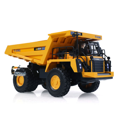 TOUCAN RC HOBBY SOLD OUT Ready To Run 1/50 Electric Remote Control Dump Mining Truck RC Construction Vehicle Tipper Model Lights Sounds Effect USB Cable