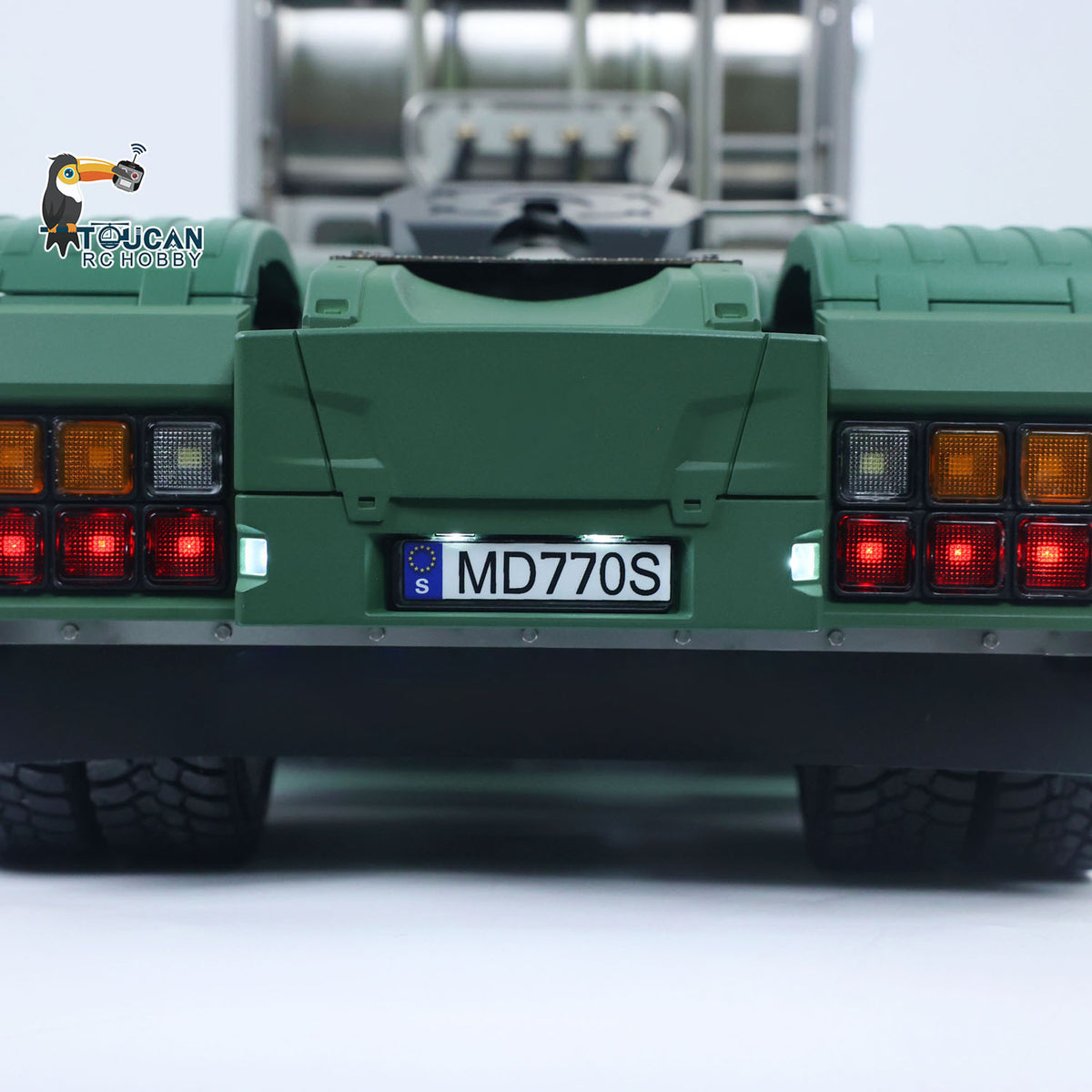 MD-SC-88 1/14 Scale Heavy Duty Metal 8x8 Tractor Truck Complete Set w/2-Speed Gearbox Cab Suspension & Device Rack
