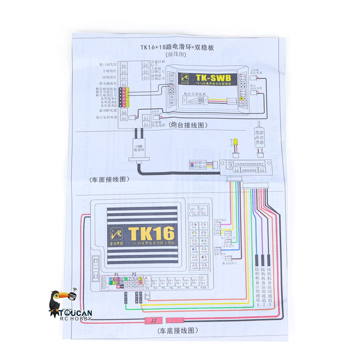 IN Stock 18 Units Electric Slip Ring For 1/16 RC Tank Model Installed TK16 Main Board Modify Turret 360 Degrees Rotation Upgrade Spare Part