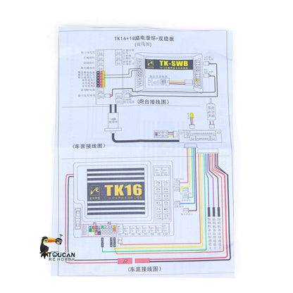 IN Stock 18 Units Electric Slip Ring For 1/16 RC Tank Model Installed TK16 Main Board Modify Turret 360 Degrees Rotation Upgrade Spare Part