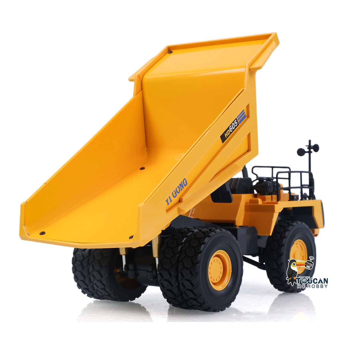 TOUCAN RC HOBBY SOLD OUT Ready To Run 1/50 Electric Remote Control Dump Mining Truck RC Construction Vehicle Tipper Model Lights Sounds Effect USB Cable