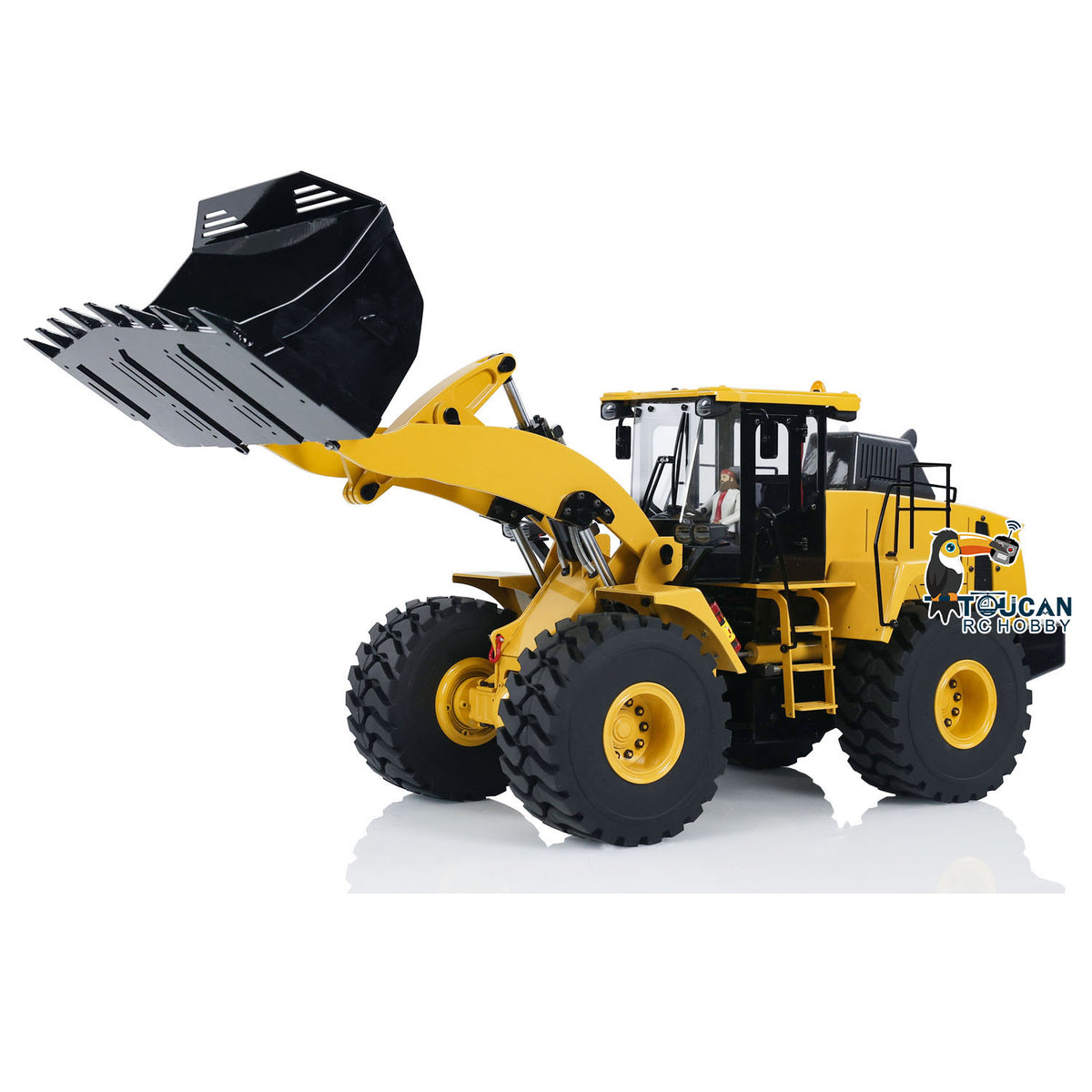TOUCAN RC HOBBY XDRC 1/14 Hydraulic Wheel Loader 470 Radio Controlled Construcion Vehicle Metal Wheel-Side Axle Quick Coupler Light Sound System