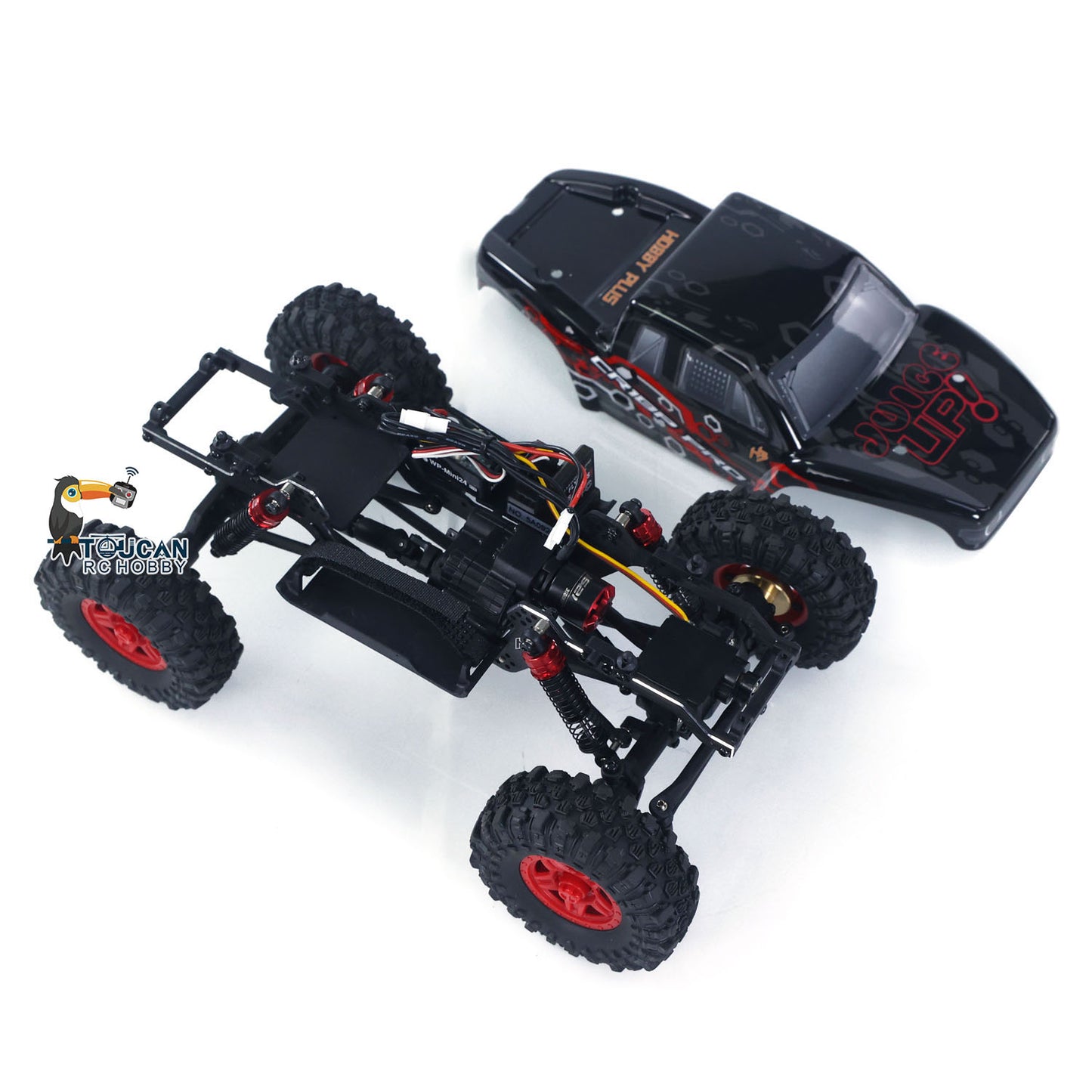Fast Free Shipping 1/18 2.4G RC Rock Crawler Car 4*4 Remote Control Crawler CR18P PRO Juice Up Hobbywing Brushless Motor ESC Battery Ready to Run