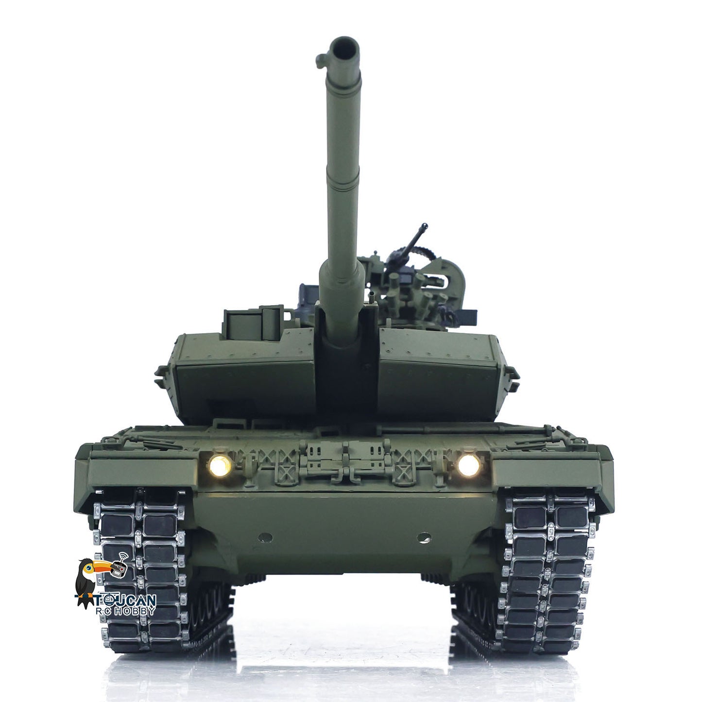 In Stock TOUCAN 1/16 Metal Remote Control Tank 3889 German Leopard A6 Turret 360 Rotation Barrel Recoil and Lifting System Elevation Smoke Unit