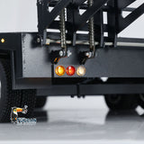 Metal 5 Axles Full Trailer for 1/10 1/8 RC Crawler 1/14 1/12 Hydraulic Truck Car