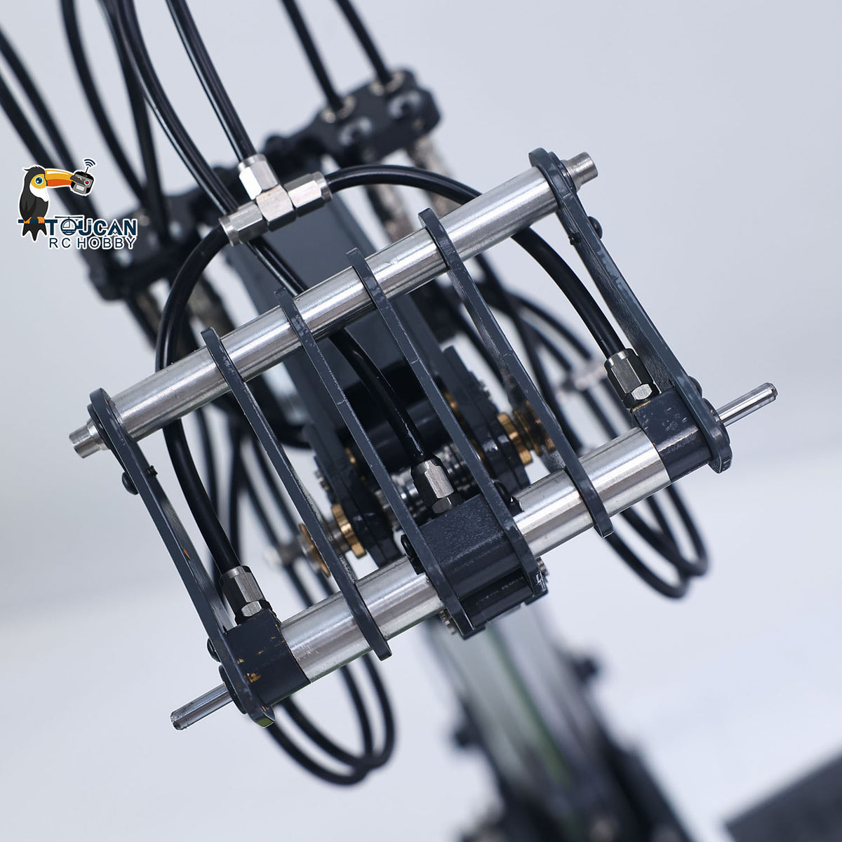In Stock TOUCAN RC HOBBY JDM 128 Metal 1/14 RC Telescopic Hydraulic Forklift Multifunctional Model 4-Way Vavles Differential Lock 2Axles for Hobbyists