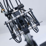 In Stock JDM 128 Metal 1/14 RC Telescopic Hydraulic Forklift Multifunctional Model 4-Way Vavles Differential Lock 2Axles for Hobbyists