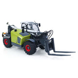 In Stock JDM 128 Metal 1/14 RC Telescopic Hydraulic Forklift Multifunctional Model 4-Way Vavles Differential Lock 2Axles for Hobbyists