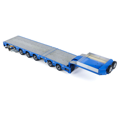 1/14 2 + 5 achsen RC Metall Schwere Anhänger Tieflader Anhänger Für TAMIYA LESU RC Traktor Lkw Radio Gesteuert Lkw Bagger loader