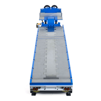 1/14 2 + 5 achsen RC Metall Schwere Anhänger Tieflader Anhänger Für TAMIYA LESU RC Traktor Lkw Radio Gesteuert Lkw Bagger loader