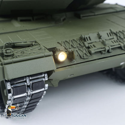 In Stock TOUCAN 1/16 Metal Remote Control Tank 3889 German Leopard A6 Turret 360 Rotation Barrel Recoil and Lifting System Elevation Smoke Unit
