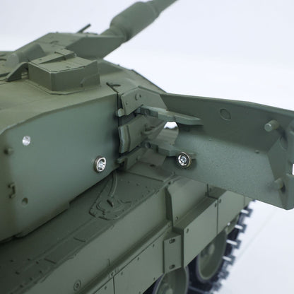 TOUCAN 1/16 Metal 3889 German Leopard A6 RTR RC Tank 360 Degree Turret Electric Periscope Barrel Recoil Smoke Metal Road Drive Idler Wheels