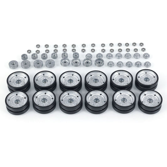 Metal Road Wheels Bearing Cap Tracks for Henglong 1/16 3958 IDF Merkava MK IV RC Tank Vehicle Model Upgraded Accessories