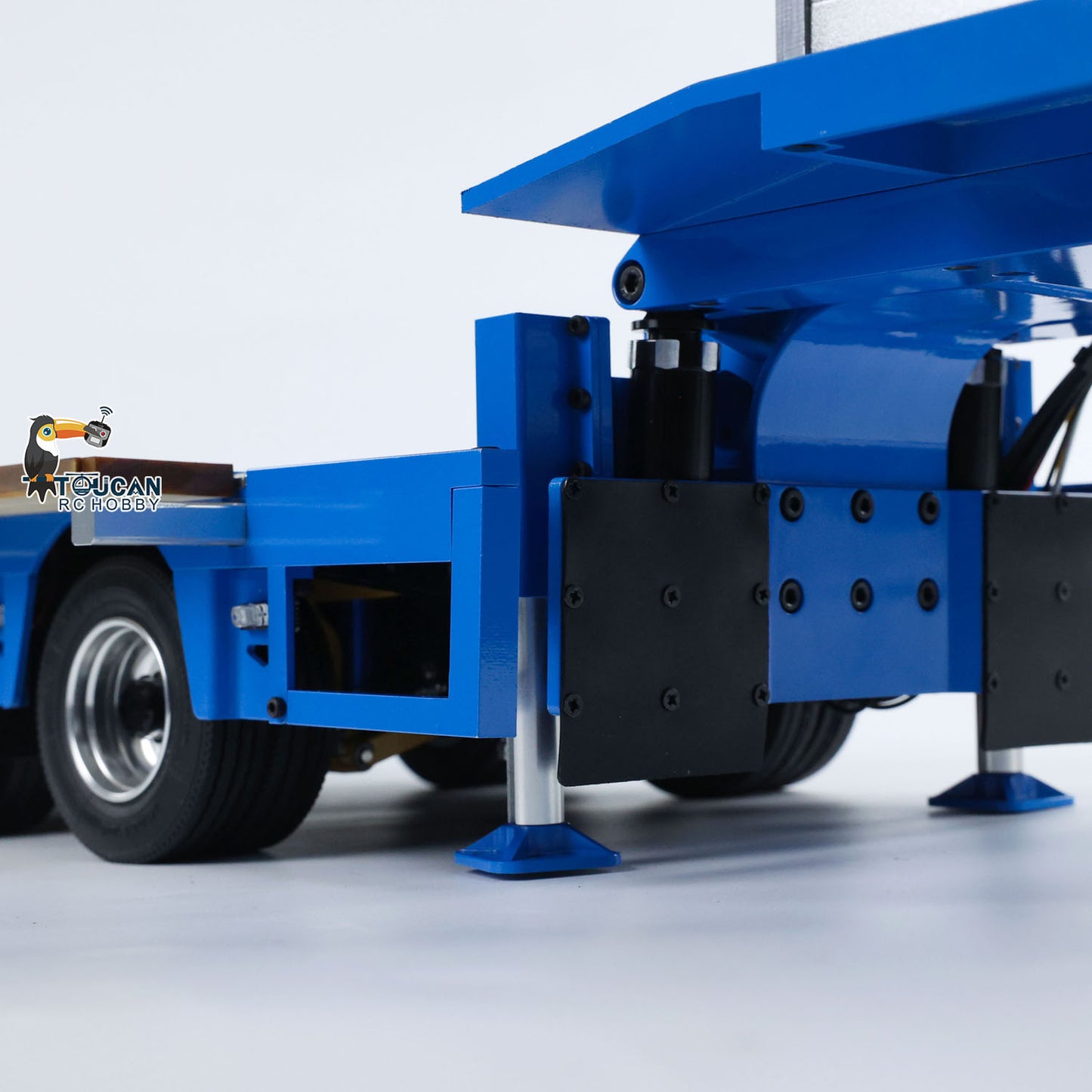 1/14 2 + 5 achsen RC Metall Schwere Anhänger Tieflader Anhänger Für TAMIYA LESU RC Traktor Lkw Radio Gesteuert Lkw Bagger loader
