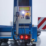 1/14 CNC Metal 4Axles Hydraulic Trailer Air Suspension Rotating Light for Radio Control Tractor Truck 56368 RC Lorry Car Model