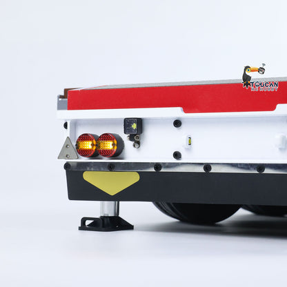 1/14 2 + 5 achsen RC Metall Schwere Anhänger Tieflader Anhänger Für TAMIYA LESU RC Traktor Lkw Radio Gesteuert Lkw Bagger loader