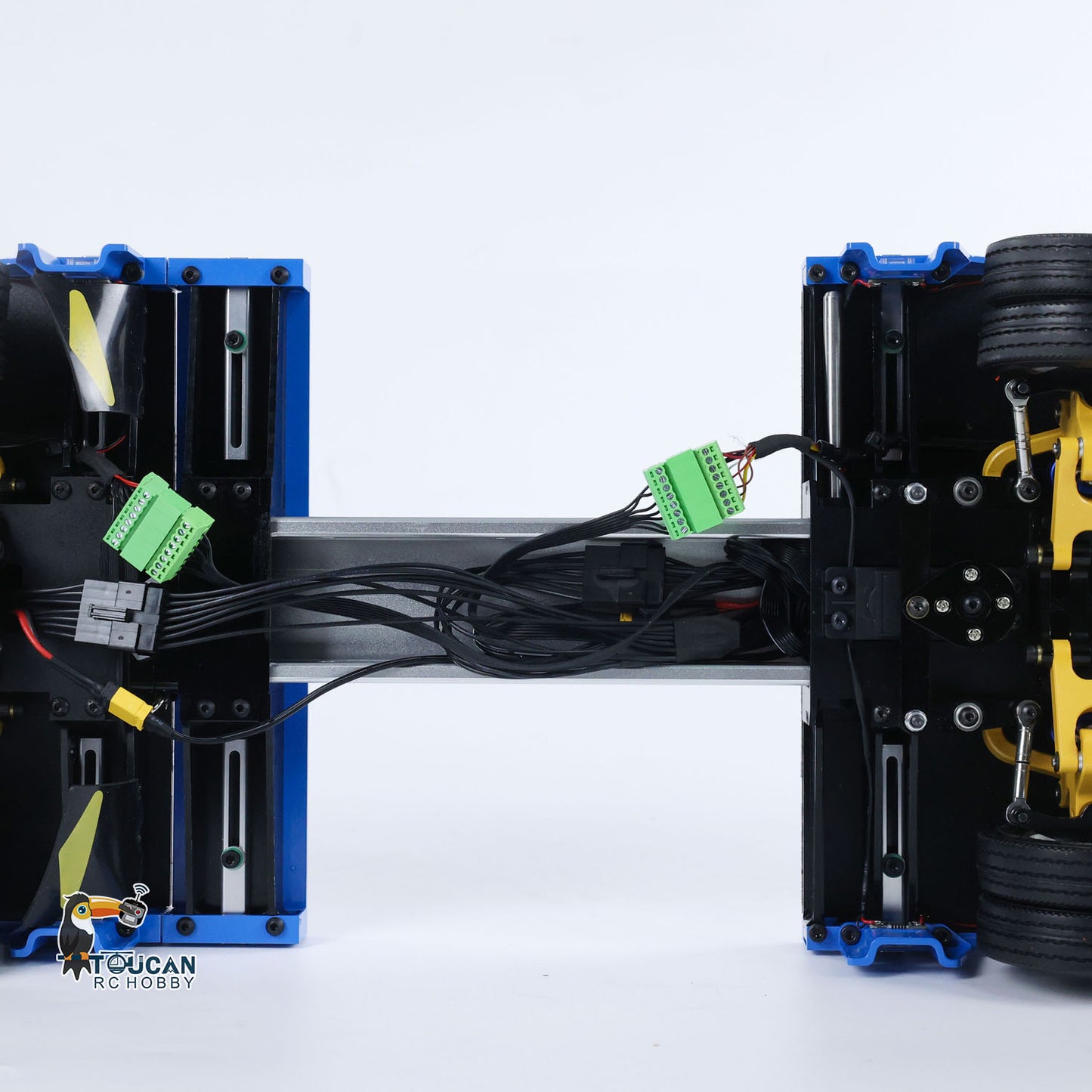 1/14 2 + 5 achsen RC Metall Schwere Anhänger Tieflader Anhänger Für TAMIYA LESU RC Traktor Lkw Radio Gesteuert Lkw Bagger loader