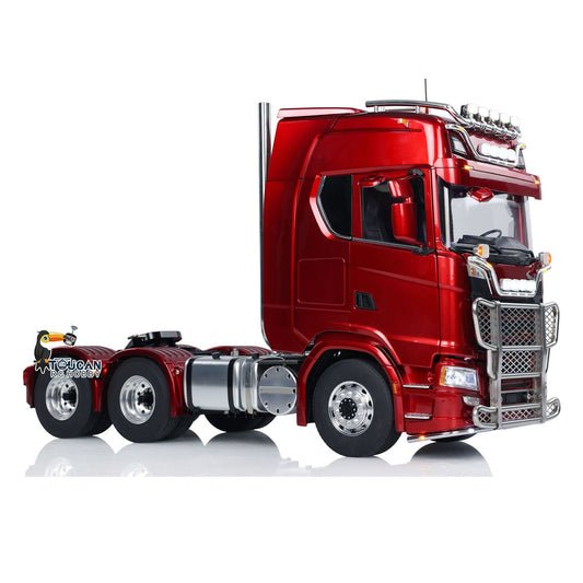 TOUCAN RC HOBBY  1/14 Remote Control Tractor Truck 770S 6*6 Assembled and Painted Car Model Metal Chassis Light Sound Smoke Differential