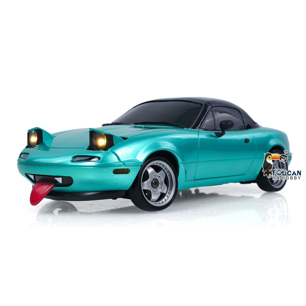 LDRC LD1804 1/18 2,4G 4X2 Fernbedienung Drift Auto Bürstenmotor ESC Servo Lichtsystem RC Rennfahrzeug Zusammengebautes Spielzeug RTR