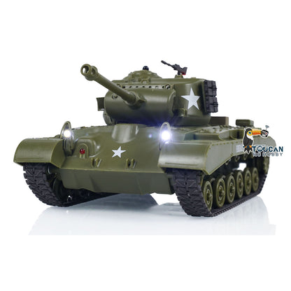 Henglong 1/30 Plastic USA M26 Pershing 3838 M4A3 Sherman 3898 RTR RC Tank With Infrared Combat System Battle Military Vehicle Model