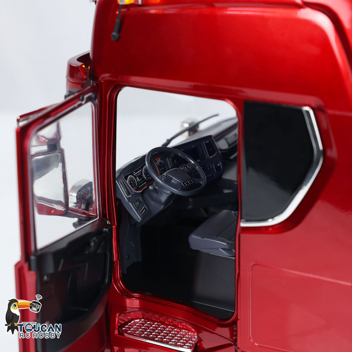 TOUCAN Montiert 1/14 RC Traktor Lkw 770S 6*6 Metall Chassis Licht Sound Rauch Differential Sperre