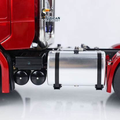 TOUCAN Montiert 1/14 RC Traktor Lkw 770S 6*6 Metall Chassis Licht Sound Rauch Differential Sperre