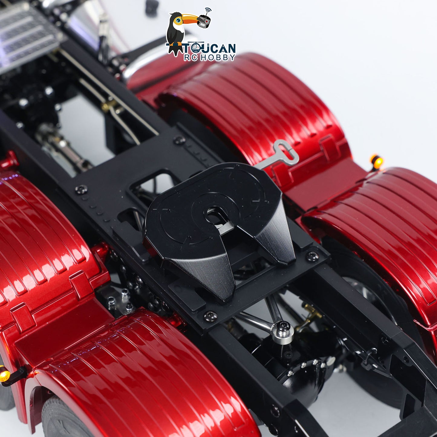 TOUCAN Montiert 1/14 RC Traktor Lkw 770S 6*6 Metall Chassis Licht Sound Rauch Differential Sperre