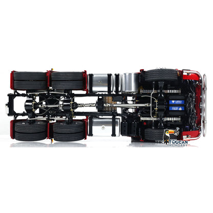 TOUCAN Montiert 1/14 RC Traktor Lkw 770S 6*6 Metall Chassis Licht Sound Rauch Differential Sperre