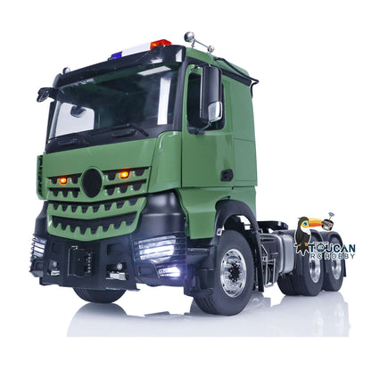 TOUCAN RC HOBBY Painted Assembled 1/14 RC Tractor 6x6 Truck Metal Chassis Remote Control 1851 3363 Cars Lights Sounds