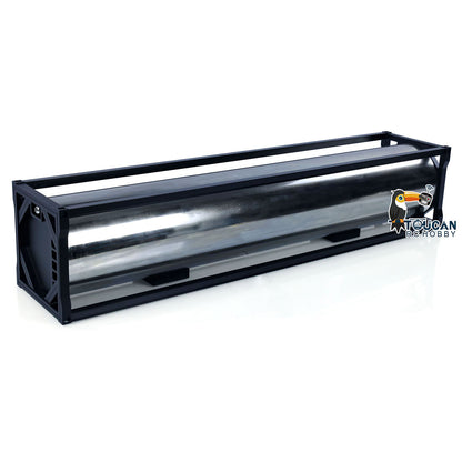 TOUCAN RC HOBBY  40ft Metal Oil Tank for Remote Control Semi Trailer 1/14 DIYya LESU RC Tractor Truck Model Car Toys
