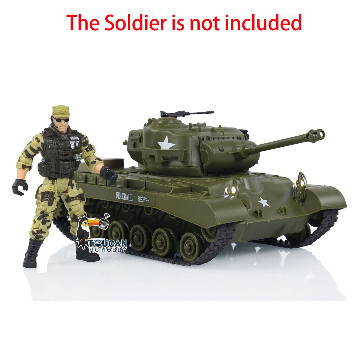 Henglong 1/30 Plastic USA M26 Pershing 3838 M4A3 Sherman 3898 RTR RC Tank With Infrared Combat System Battle Military Vehicle Model