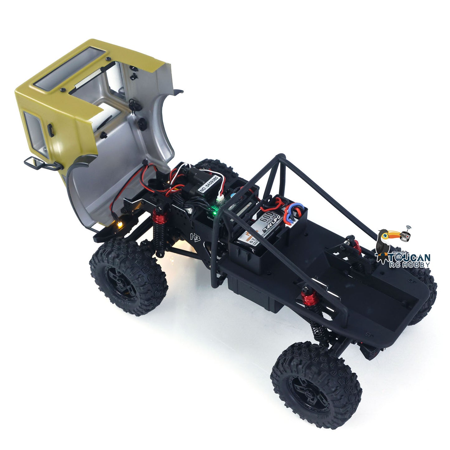 CR18P V3 THunter 1/18 RC Kletterauto 2,4G Drahtlose Steuerung 4WD Rock Crawler Auto Hobbywing Bürstenloser Motor ESC RTR LED-Leuchten