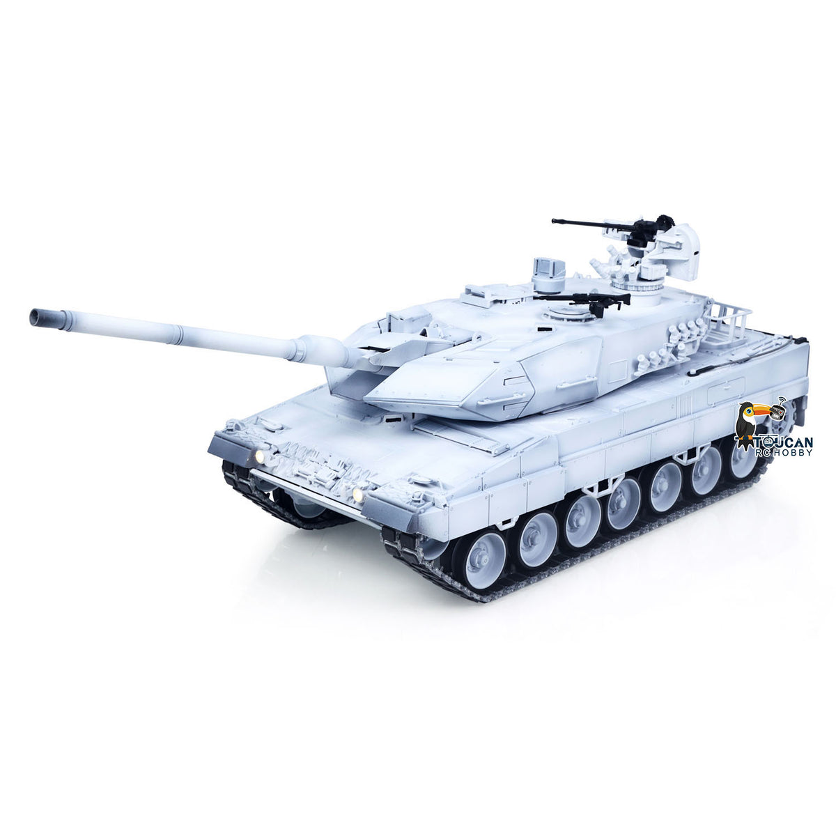 In Stock TOUCAN 1/16 Metal Remote Control Tank 3889 German Leopard A6 Turret 360 Rotation Barrel Recoil and Lifting System Elevation Smoke Unit