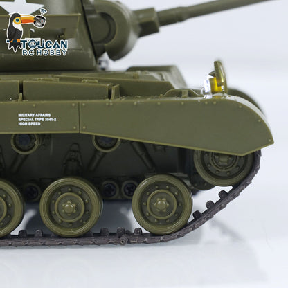 Henglong 1/30 Plastic USA M26 Pershing 3838 M4A3 Sherman 3898 RTR RC Tank With Infrared Combat System Battle Military Vehicle Model