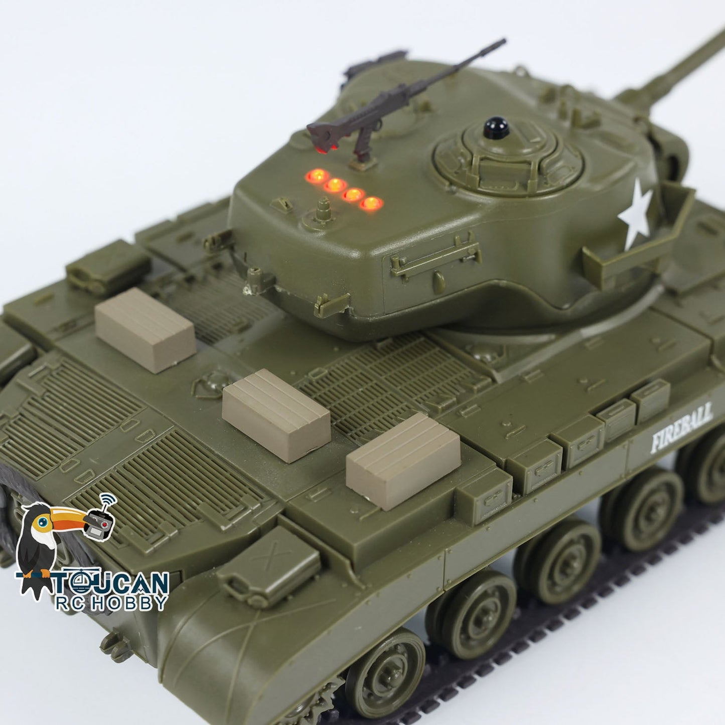 Henglong 1/30 Plastic USA M26 Pershing 3838 M4A3 Sherman 3898 RTR RC Tank With Infrared Combat System Battle Military Vehicle Model