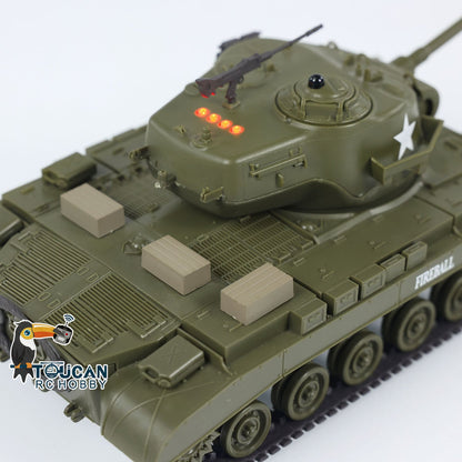 Henglong 1/30 Plastic USA M26 Pershing 3838 M4A3 Sherman 3898 RTR RC Tank With Infrared Combat System Battle Military Vehicle Model