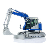 CNC Metal 1/14 RC Hydraulic Excavator CUT Model C914 5CH Valve 3 Arms Remote Control Digger Manual Quick Release Coupler