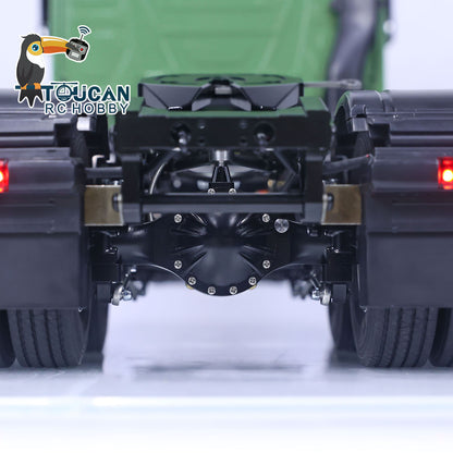 TOUCAN RC HOBBY Painted Assembled 1/14 RC Tractor 6x6 Truck Metal Chassis Remote Control 1851 3363 Cars Lights Sounds