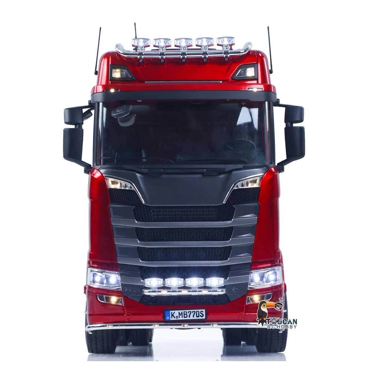 KABOLITE 1/14 770S 100 RC Sattelzugmaschine 6x6 Ferngesteuertes LKW Auto 2-Gang-Getriebe Differentialsperre Akku Funk RTR Modell