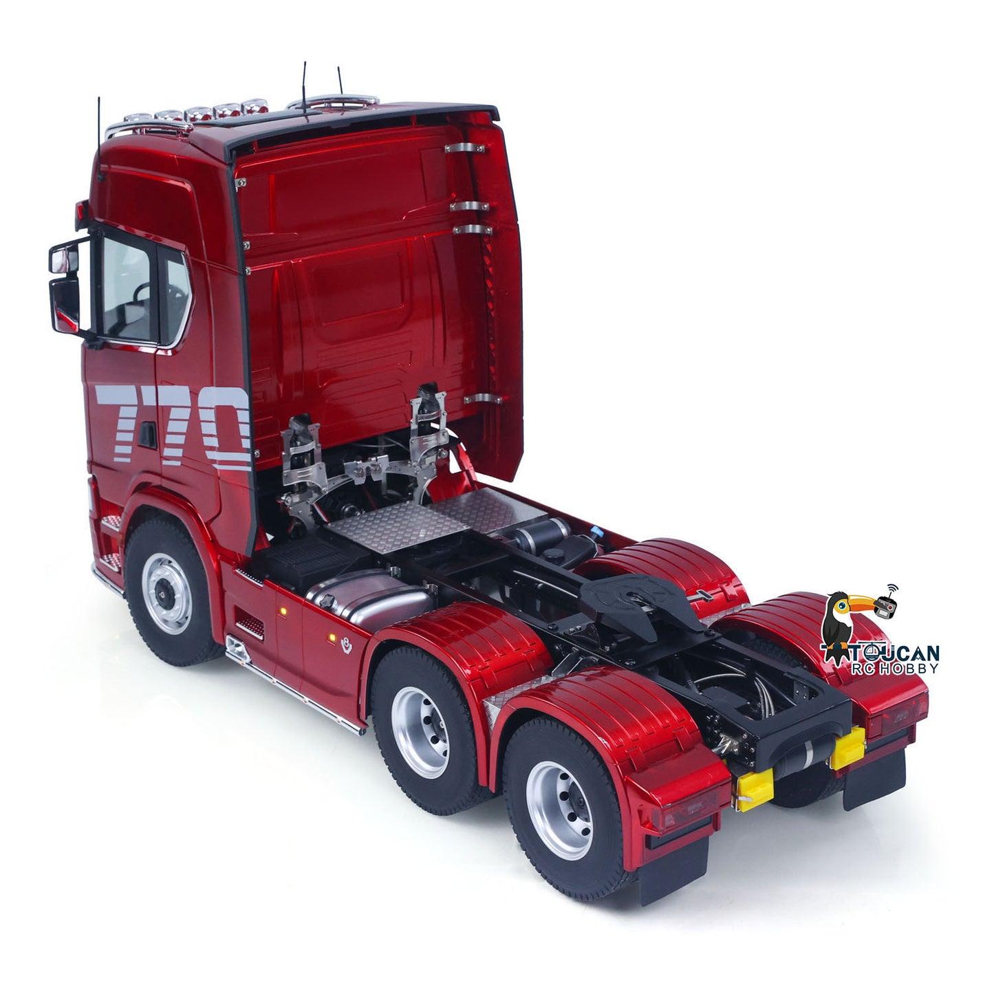 KABOLITE 1/14 770S 100 RC Sattelzugmaschine 6x6 Ferngesteuertes LKW Auto 2-Gang-Getriebe Differentialsperre Akku Funk RTR Modell